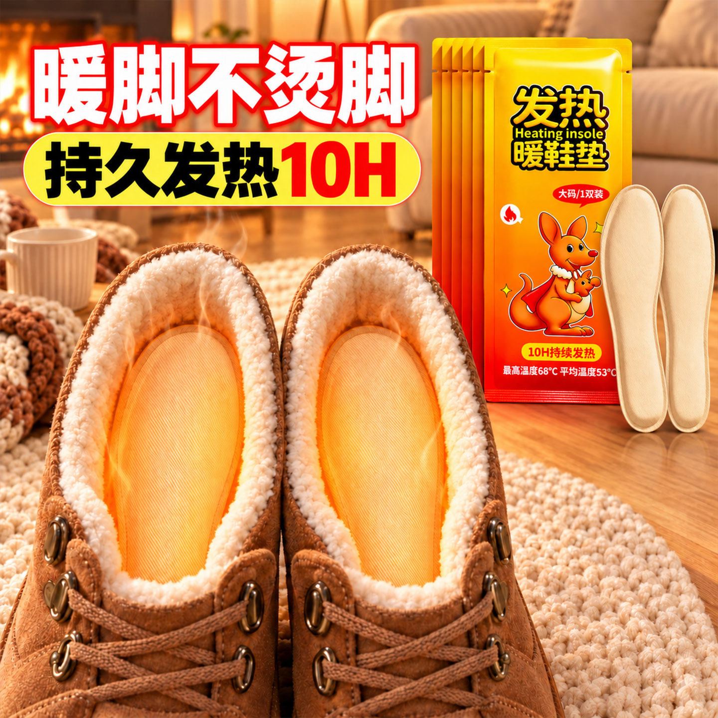 2026新款自发热加热暖宝宝发热鞋垫男士女款冬季保暖暖足暖脚暖贴