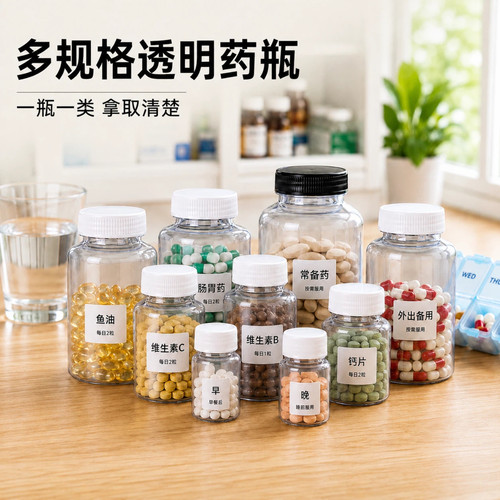 小药瓶随身携带药品分装盒分药盒