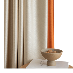 加厚北欧99％隔热遮阳全遮光窗帘客厅卧室成品定制防晒避光布料