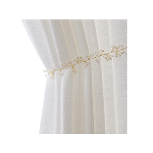 奶油色窗帘纱帘透光不透人客厅窗纱阳台飘窗卧室白纱2025新款ins