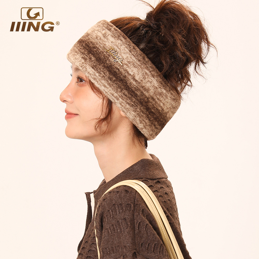 复古段染磨毛日常外戴发带