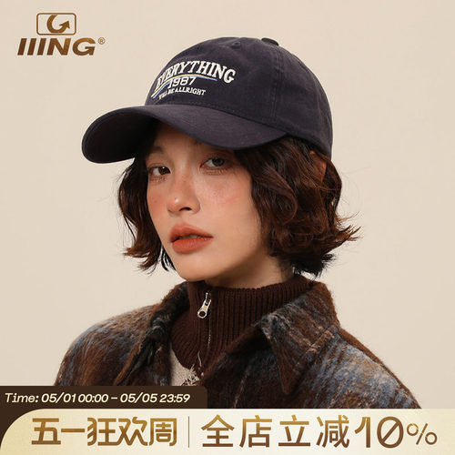 IIING帽控美式复古鸭舌帽