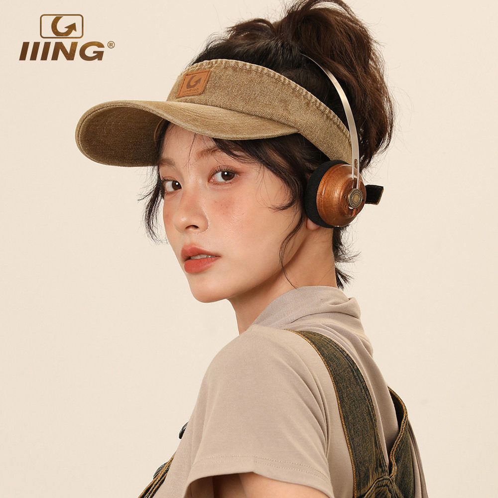 IIING帽控复古水洗牛仔空顶帽图片