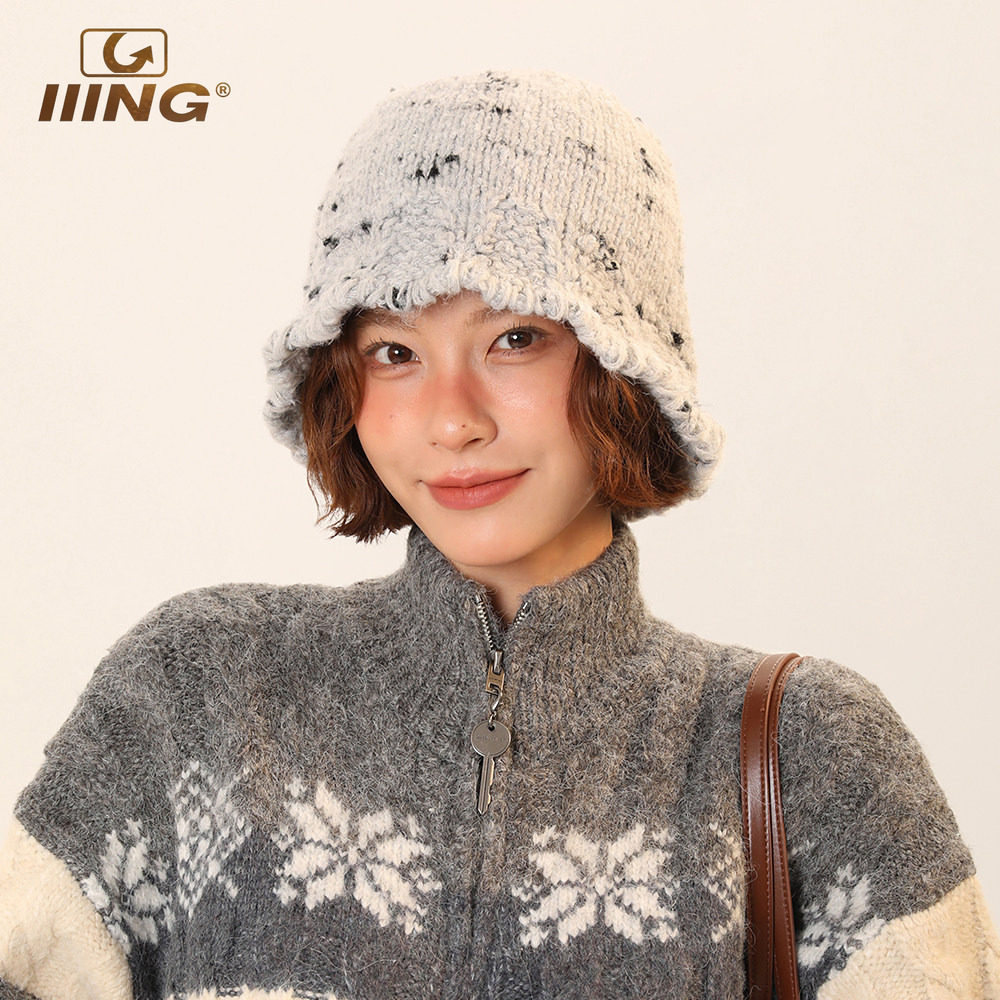 IIING帽控 设计感针织渔夫帽子女秋冬季含羊毛百搭高级感撞色盆帽,服饰配件/皮带/帽子/围巾,帽子,淘宝优惠券,粉丝福利购,淘宝优惠卷