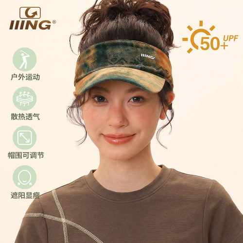 防晒帽子女夏季2026新款大檐显脸小运动户外防紫外线空顶棒球帽子