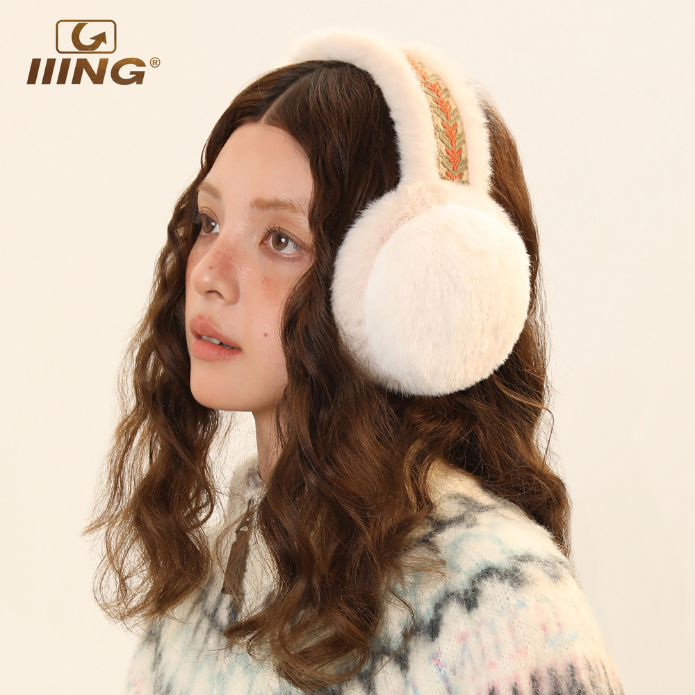 民族风毛绒保暖护耳耳罩