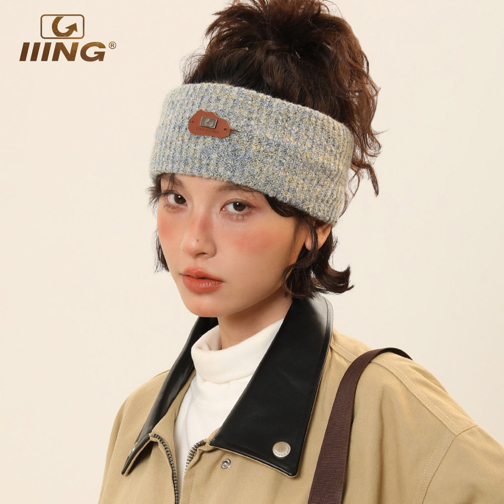 IIING帽控扎染针织发带图片