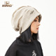 IIING帽控 气质堆堆帽男宽松大头围显脸小肌理感套头护耳冷帽子女