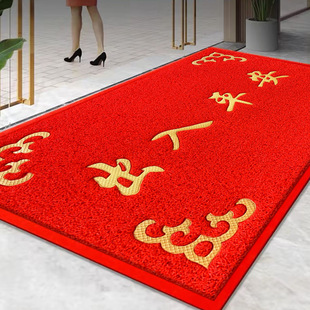 出入平安地毯入户门垫地垫进门门口脚垫红色门外垫子防滑免洗丝圈