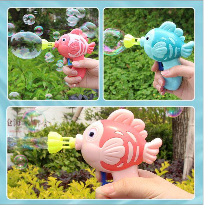 PARK STALL TOYS CHILDRENS MANUAL INERTIA CARTOON SMALL CUTE FISH BUBBLE GUN BATCH KINDERGARTEN NEW YEARS DAY GIFTS