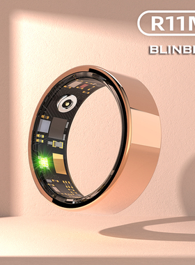 BLINBLIN智能戒指黑科技蓝牙戒指智能指环睡眠监测健康管理防水运动指环心率血氧体温时尚R11M