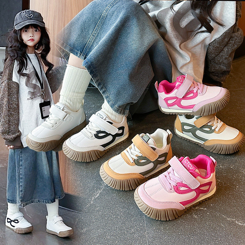 儿童春款运动鞋女童跑步德训鞋2026软底防滑男童阿甘板鞋网红校园