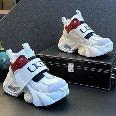 欧洲站潮牌厚底老爹鞋2025春秋新款气垫一脚蹬男鞋增高运动休闲鞋