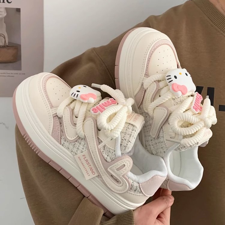 女童鞋子2025新款春夏季儿童透气网面运动女孩中大童休闲潮老爹鞋