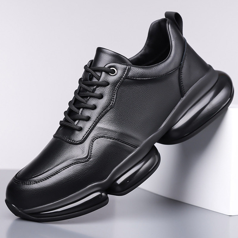 新款运动舒适板鞋系列增高防水防滑舒适百搭男鞋套脚BV同款爆款