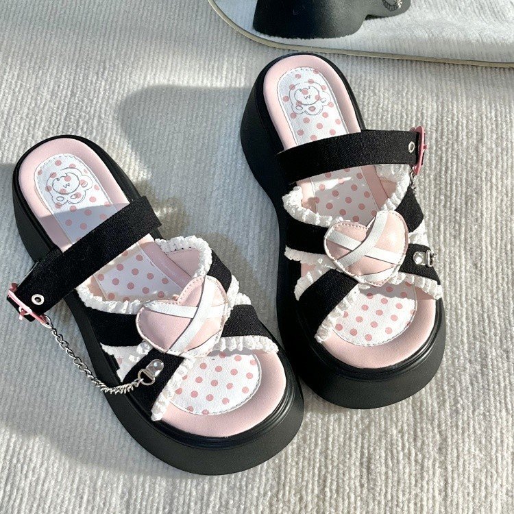 夏季甜美可爱外穿厚底凉鞋女鞋子