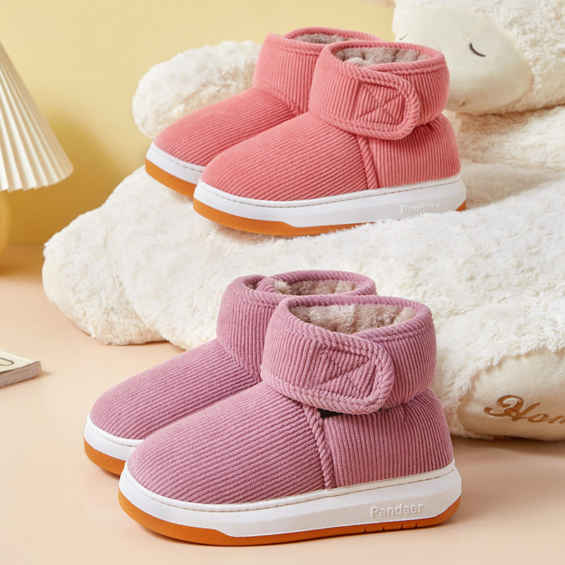 情侣冬季家居家保暖棉拖鞋高包跟男女加厚底防滑室内外穿高帮棉鞋