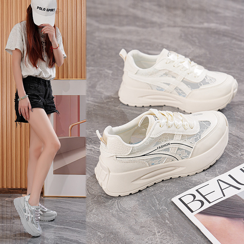 2025夏季新款网面老爹鞋韩版ins女学生休闲运动百搭板鞋街拍G26