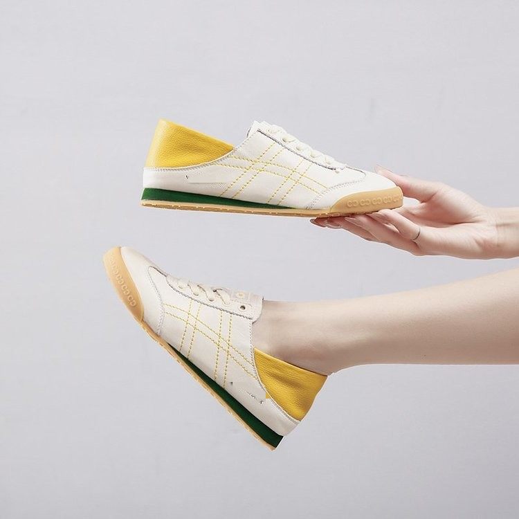 软皮小白鞋女两穿阿甘鞋2025秋季新款平底学生运动休闲鞋舒适,女鞋,休闲板鞋,淘宝优惠券,粉丝福利购,淘宝优惠卷