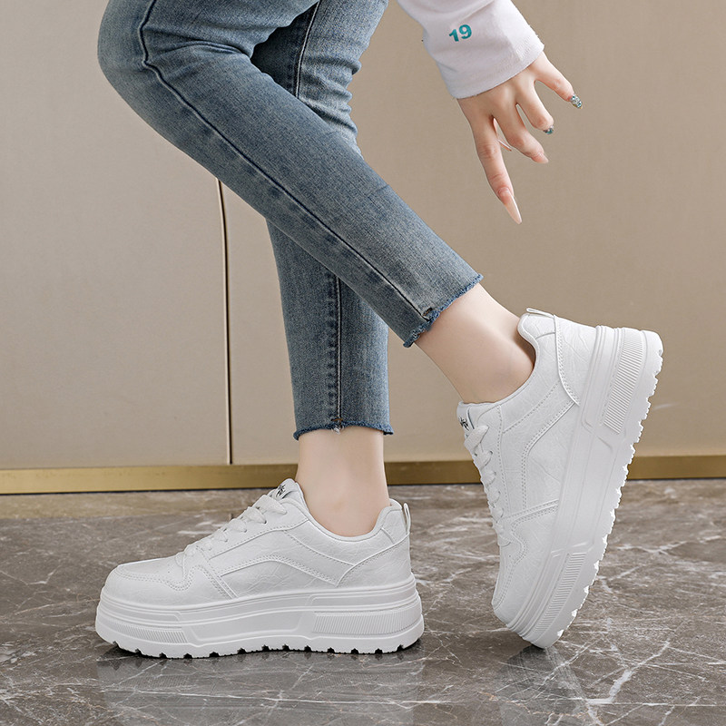 鞋子时尚厚底小白鞋女款2026新款春季休闲增高百搭运动ins网红爆
