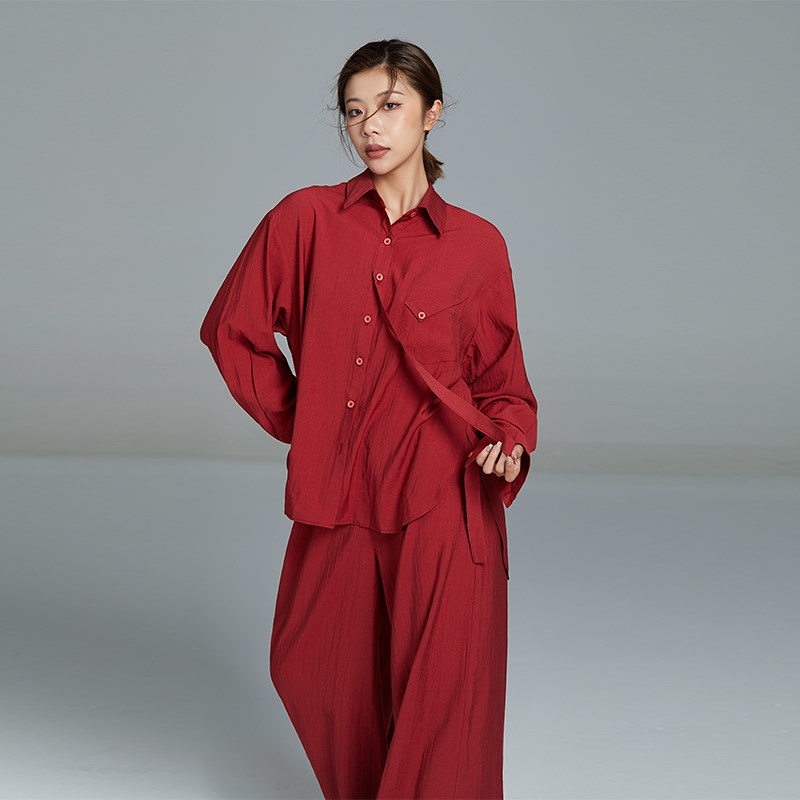 新选华丽独秀现代舞衬衫套装x设计感舞蹈服中国古典舞练功服演出图片