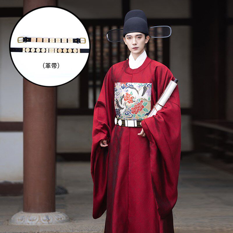 新款男汉服圆领袍丞相宰相明制大臣官服男中式Q婚服古代状元服长