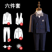 英伦风儿童w花童周岁礼服男宝宝生日主持走秀小 套装 新款 男童西装