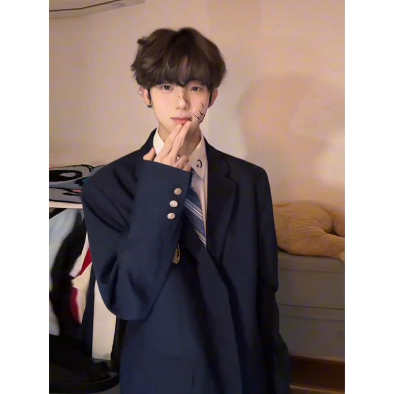 新选日系dk西装制服十八岁成年礼男生衣服jk套装常春藤Z学院风男图片