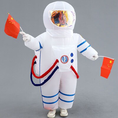 新品充气太空f服装人偶卡通宇航服儿童搞笑表演航天道具校运会演