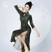 新选古典舞旗袍舞蹈服女跳舞民国风显瘦R中国舞练功服演出服