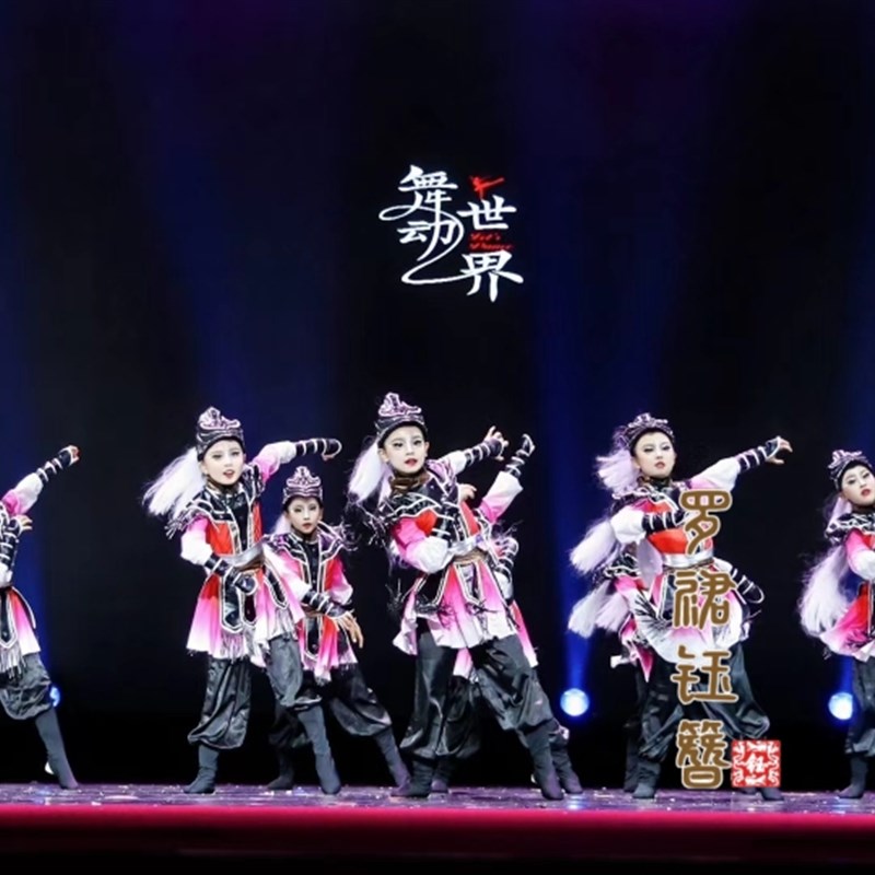 新品第十二届小荷风采风之马舞蹈儿童F蒙古族表演服元旦青少年舞