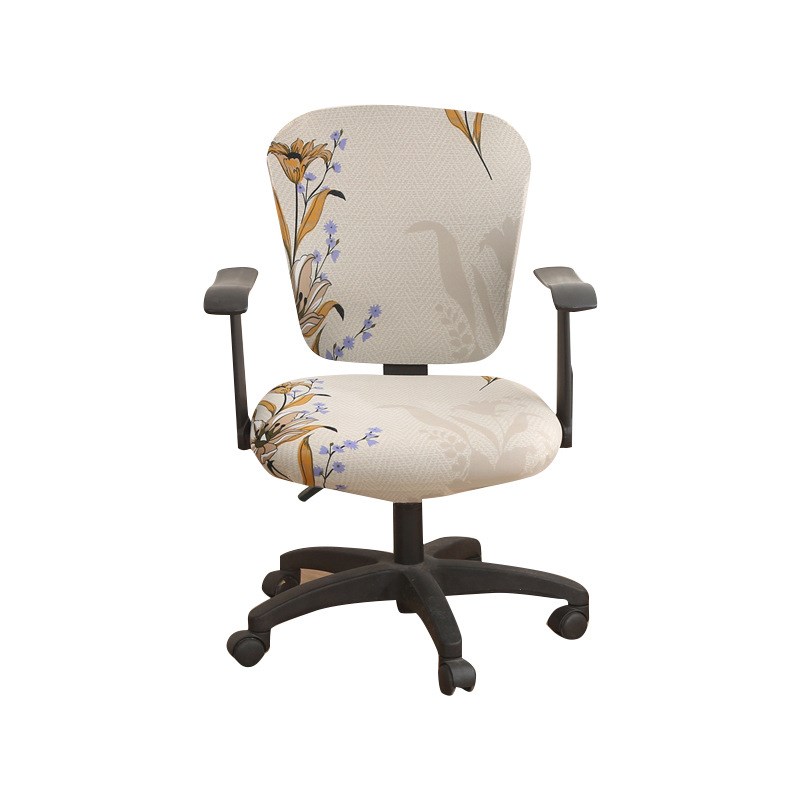 弹力办公椅套升降旋转椅子套罩分体椅罩坐垫套靠背套【厂家直销】