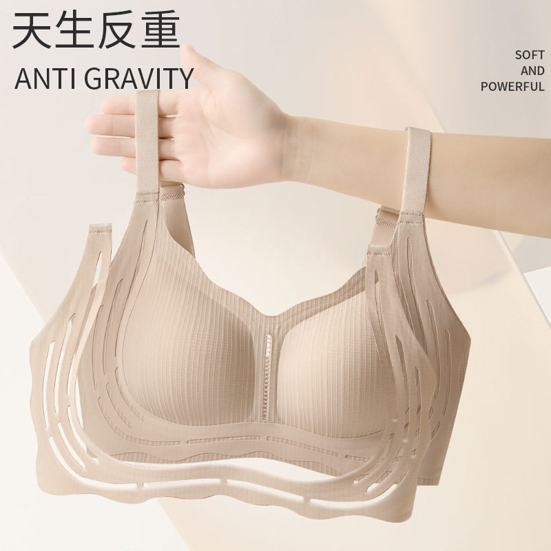 【提拉镂空2313】新款防走光侧收副乳女士聚拢上托内衣性感少女