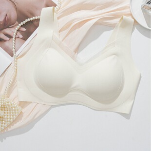 防滑无肩带内衣女小胸聚拢夏季 薄款 无痕提拉文胸 网纱提拉2253