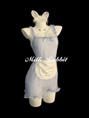 Cy奶兔「甜美女仆」日系清纯小女佣性感吊带裙子制服qqny纯欲内衣