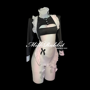 Cy奶兔「纯欲女仆」性感万圣节cosplay角色女佣制服qqny内衣