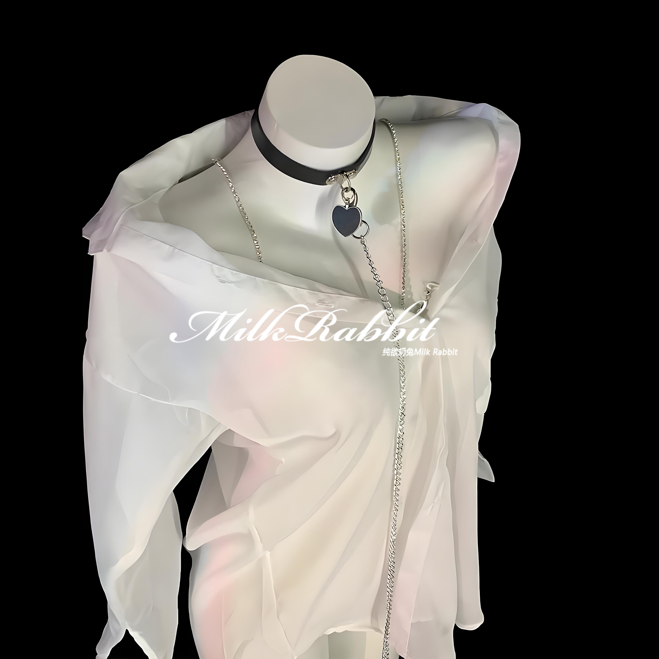 Cy奶兔「若隐若现」爆款禁欲系内衣qqny男友衬衫性感秘书制服睡衣