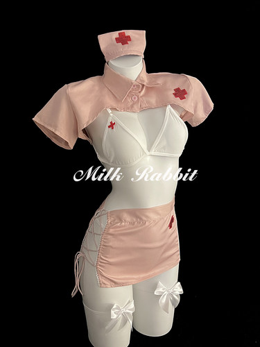 Cy奶兔「甜心护士」性感纯欲护士服cos角色扮演qqny内衣职业套装