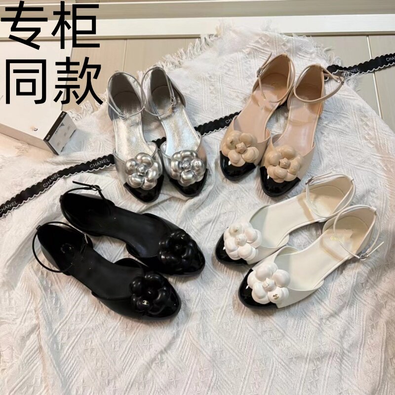 2025年新款小名媛风山茶花女凉鞋