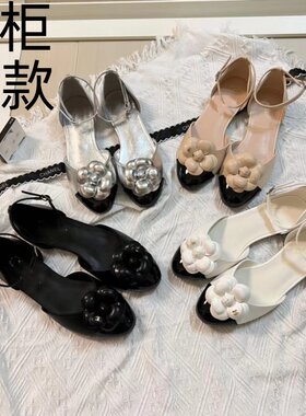 2025年新款小名媛风山茶花女凉鞋