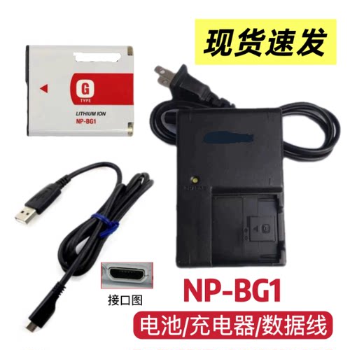 适用于索尼DSC-HX10 HX30 HX10V HX30V相机BG1电池/充电器/数据线