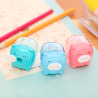 Deli Mini Piglet Pencil sharpener 0557, Deli Pencil sharpener, Pencil sharpener, Cute pencil sharpener, rotary pencil sharpener thumbnail 3