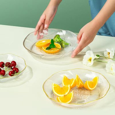 创意简约时尚玻璃水果盘零食盘