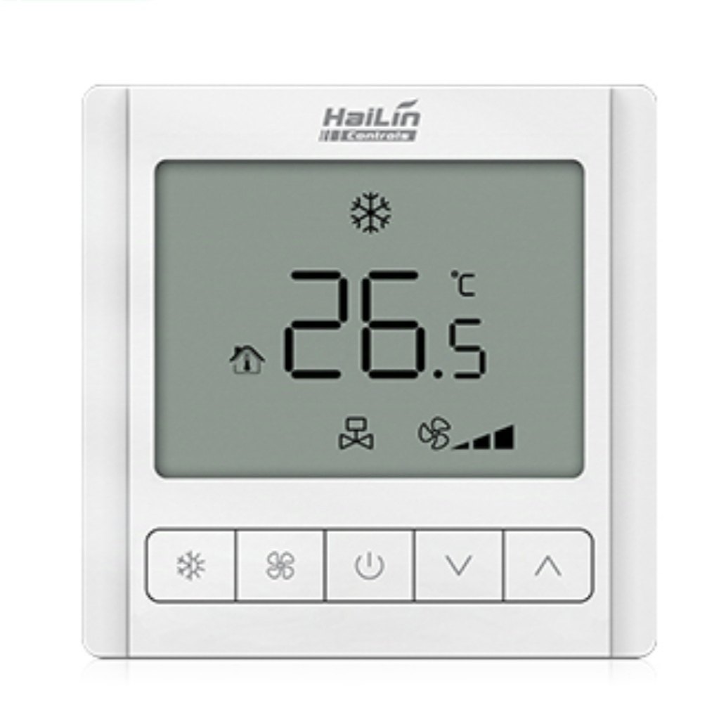 中央空调温控器HL109DA2面板开关风机盘管温度开关控制线控器