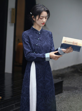 高端禅服中式旗袍连衣裙高端茶服
