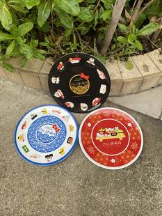 日单三丽鸥寿司图案盘子碟子家用盘子玉桂狗美乐蒂丑鱼大眼蛙