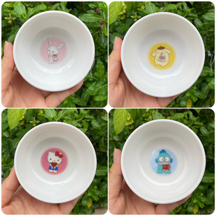 日版丑鱼汗顿许愿兔布丁狗Kt猫陶瓷酱油碟酱料碟小碟子蘸酱碟