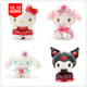 日单sanrio 草莓系列 玉桂狗melody库洛米HelloKitty公仔玩偶娃娃