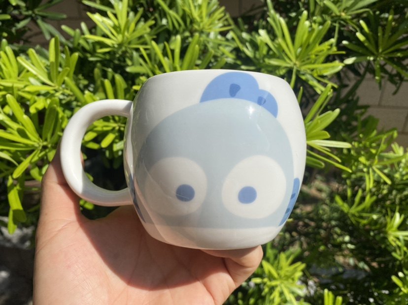 日单尾货丑鱼汗顿卡通可爱陶瓷杯水杯牛奶杯大肚杯