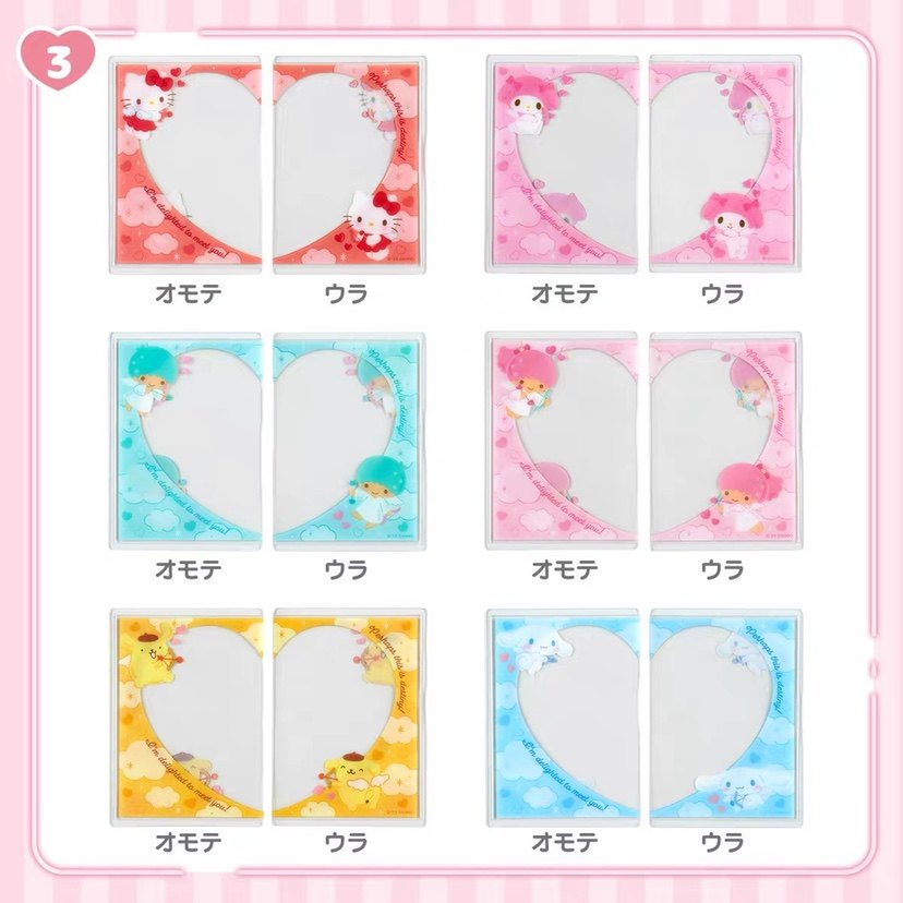 日单许愿兔kitty玉桂狗melody应援系列3寸拍立得卡套照片装饰Pc狗图片